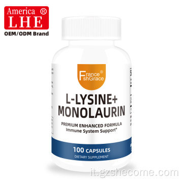 Nuovo arrivo capsule di L-lisina con monolaurina